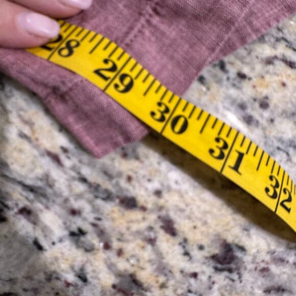 Athleta Cabo Linen Wide Leg High Waisted Pants Plus Tawny Rose Orchard Pink 20 - Picture 5 of 9